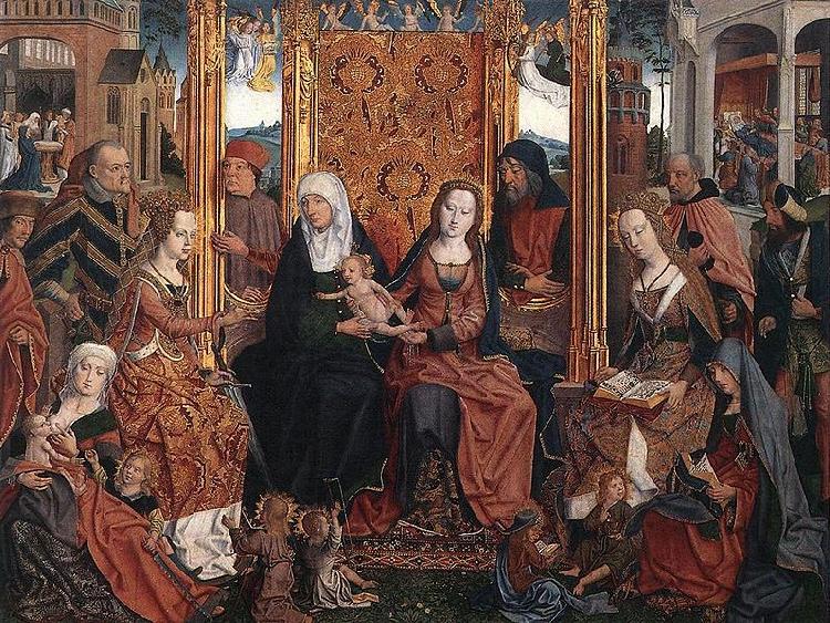 unknow artist Die mystische Vermahlung der Hl. Katharina mit dem Jesusknaben oil painting image